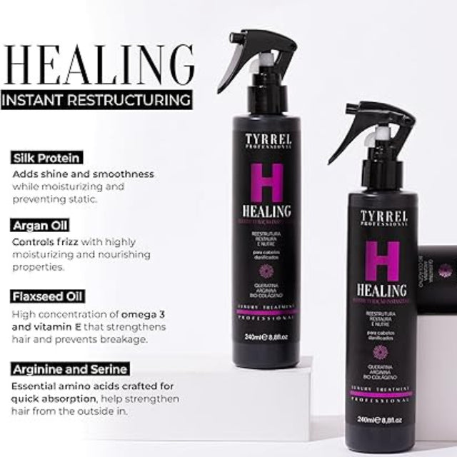 Tyrrel Professional Healing Lipoprotein Filling Fluid 8.11 oz for deep fiber repair and porosity correction – Buy now at MKPBR.COM – Worldwide Shipping