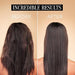 Tyrrel Healing Lipoprotein Fluid demonstrating anti-frizz and high-shine results on hair – Buy now at MKPBR.COM – Worldwide Shipping