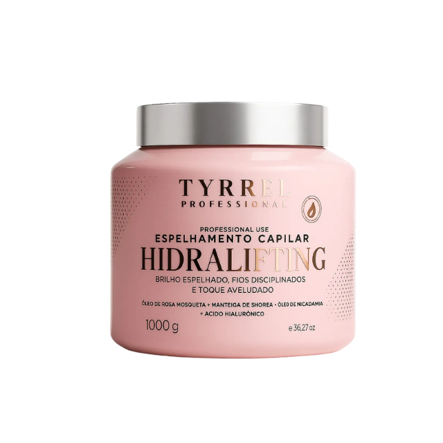 Tyrrel Professional Máscara Hidralifting 1 Kg front packaging view showing mirror‑shine hydration system – mkpbr.com-worldwide-shipping
