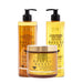 Tyrrel Professional Honung Honey Hydrolipidic Reconstruction Kit 3-Step Collagen and Lipid System 500 ml and 550 g front view – Buy now at MKPBR.COM – Worldwide Shipping