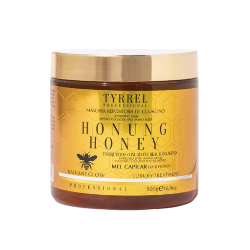 Tyrrel Professional Honung Honey Collagen‑Restoring Hair Mask representing premium Brazilian professional care – mkpbr.com-worldwide-shipping