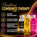 Tyrrel Terapia Combinada hair schedule kit showing the three specialized treatment ampoules – Buy now at MKPBR.COM – Worldwide Shipping