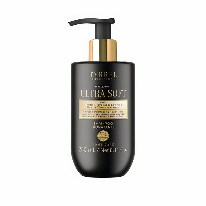 Tyrrel Ultra Soft post-chemical kit shampoo and mask detail view – Buy now at MKPBR.COM – Worldwide Shipping