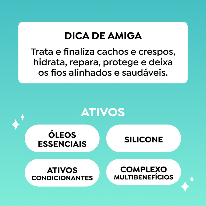Salon Line S.O.S Cachos 10-in-1 Multibenefit Treatment Oil – back label – Buy now at MKPBR.COM – Worldwide Shipping