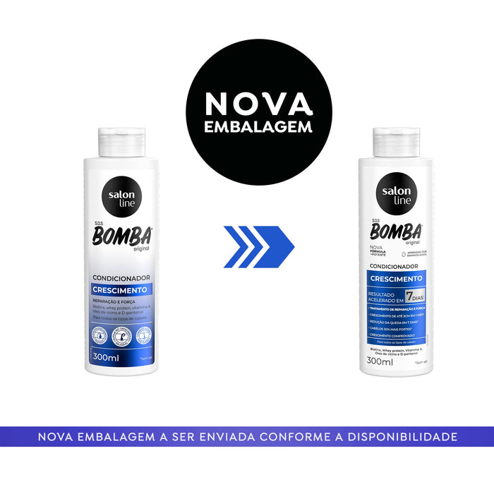 Salon Line S.O.S Bomba Original Conditioner – back label – Buy now at MKPBR.COM – Worldwide Shipping