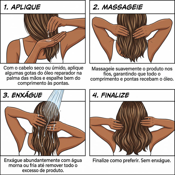 Salon Line Cachos dos Sonhos Multy Extraordinário Strawberry & Macadamia Treatment Oil – detail – Buy now at MKPBR.COM – Worldwide Shipping
