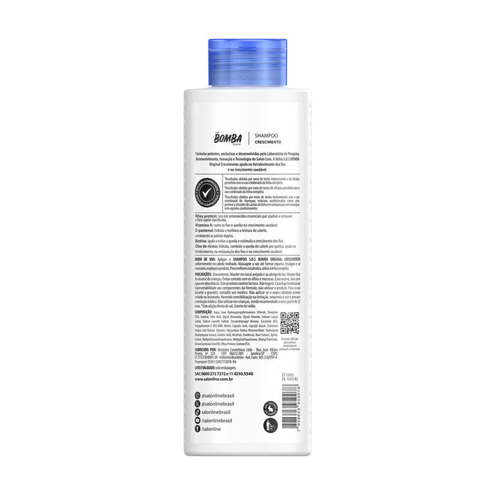 Salon Line S.O.S Bomba Original Shampoo – detail – Buy now at MKPBR.COM – Worldwide Shipping