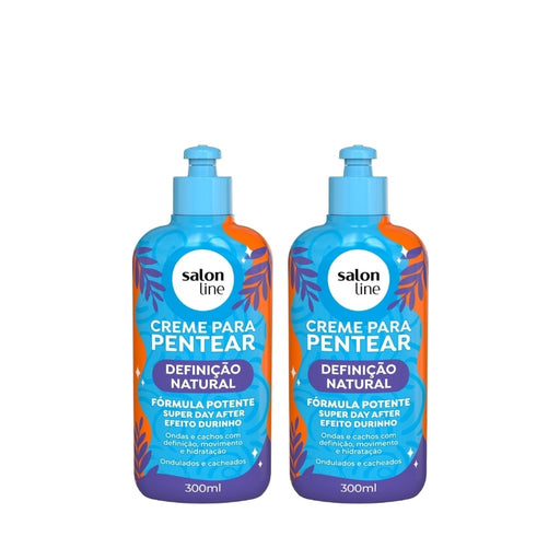 Salon Line Definição Natural Combing Cream Duo, 2 x 10.58 oz (300 g) Brazilian leave-in for curls – Buy now at MKPBR.COM – Worldwide Shipping