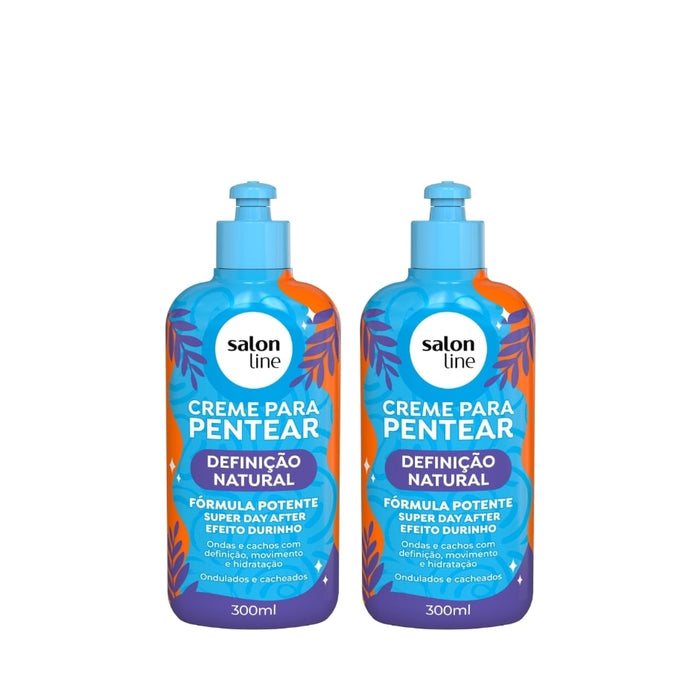 Salon Line Definição Natural Combing Cream Duo, 2 x 10.58 oz (300 g) Brazilian leave-in for curls – Buy now at MKPBR.COM – Worldwide Shipping