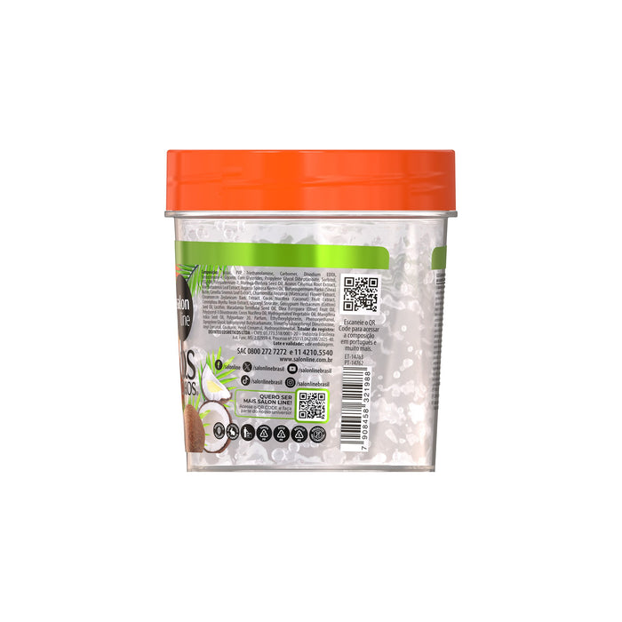Salon Line S.O.S Cachos Coconut Oil Curl Activator Gel – detail – Buy now at MKPBR.COM – Worldwide Shipping
