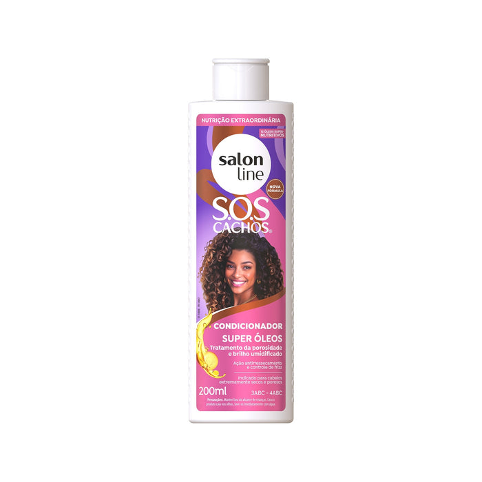 Salon Line S.O.S Cachos Super Óleos Shampoo & Conditioner Kit – detail – Buy now at MKPBR.COM – Worldwide Shipping