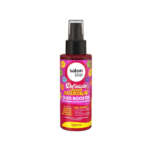 Salon Line Cachos Ostentação Booster Hair Oil – front view – Buy now at MKPBR.COM – Worldwide Shipping