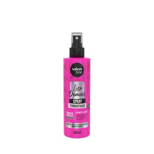 Salon Line Meu Liso Demais Defrizzing Heat Protectant Spray – front view – Buy now at MKPBR.COM – Worldwide Shipping