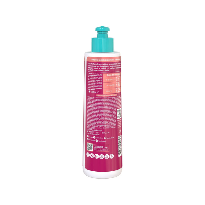 Salon Line S.O.S Cachos Castor Oil & Keratin Curl Activator – detail – Buy now at MKPBR.COM – Worldwide Shipping
