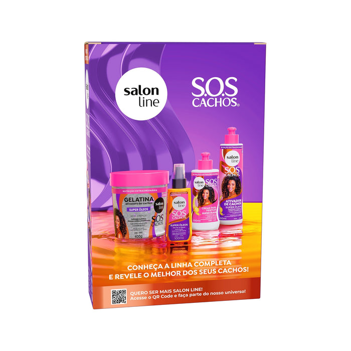 Salon Line S.O.S Cachos Super Óleos Shampoo & Conditioner Kit – detail – Buy now at MKPBR.COM – Worldwide Shipping