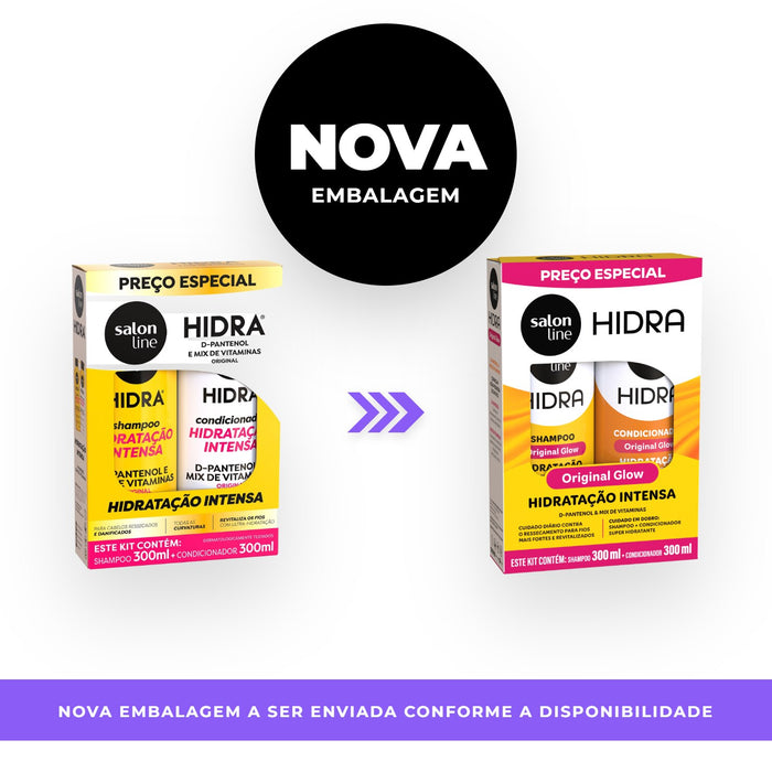 Salon Line Hidra D-Panthenol & Vitamin Mix Shampoo & Conditioner Kit – detail – Buy now at MKPBR.COM – Worldwide Shipping