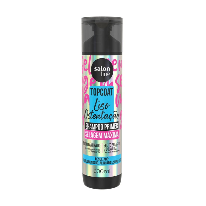 Salon Line Meu Liso Ostentação Top Coat Primer Shampoo – front view – Buy now at MKPBR.COM – Worldwide Shipping
