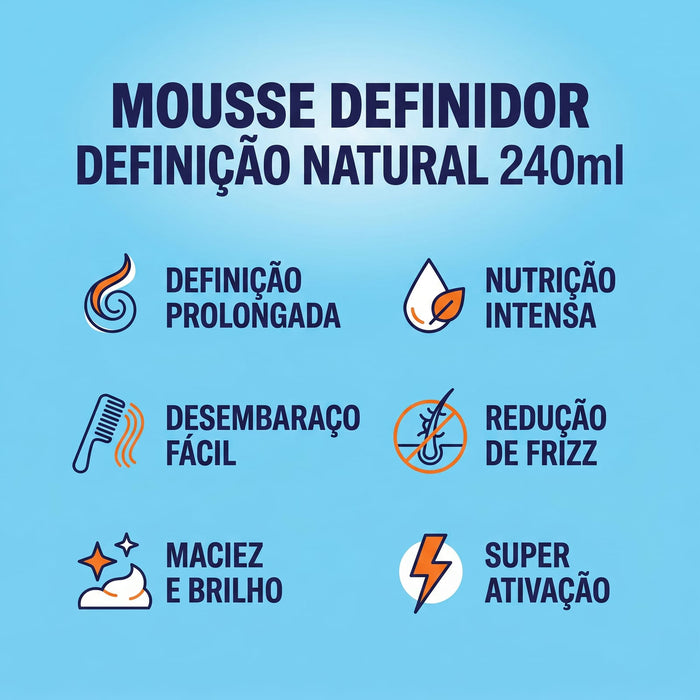 Salon Line Definição Natural Curl Defining Mousse – detail – Buy now at MKPBR.COM – Worldwide Shipping