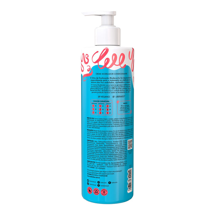 Salon Line #todecacho Cachos dos Sonhos Natural Hold Styling Cream – back label – Buy now at MKPBR.COM – Worldwide Shipping