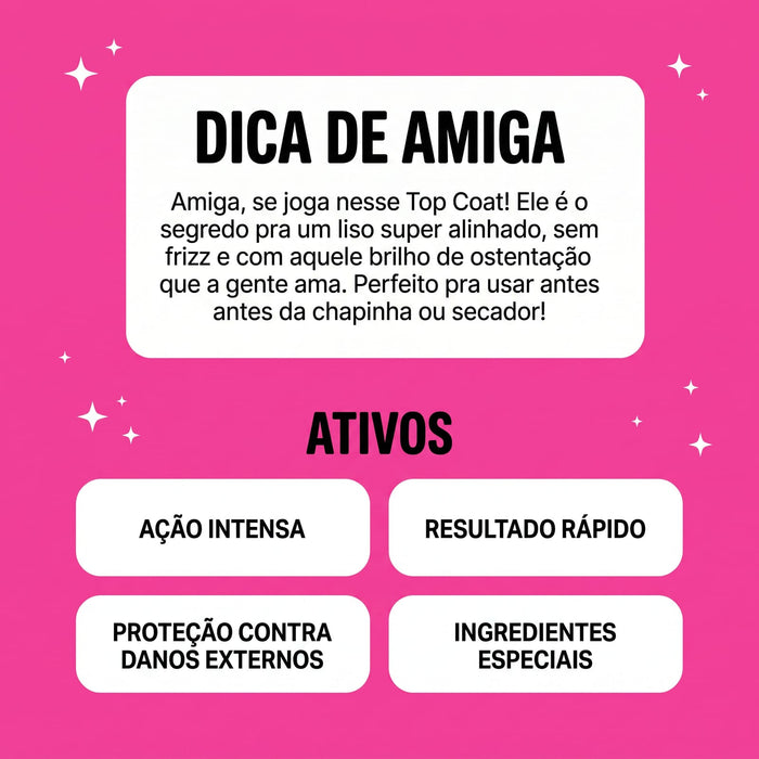 Salon Line Meu Liso Ostentação Top Coat Leave-In – back label – Buy now at MKPBR.COM – Worldwide Shipping