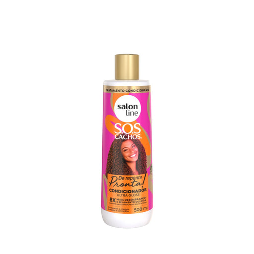 Salon Line S.O.S Cachos Ultra Gloss Conditioner – front view – Buy now at MKPBR.COM – Worldwide Shipping