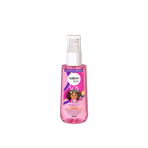 Salon Line S.O.S Cachos Kids Hydration Hair Treatment Oil – front view – Buy now at MKPBR.COM – Worldwide Shipping