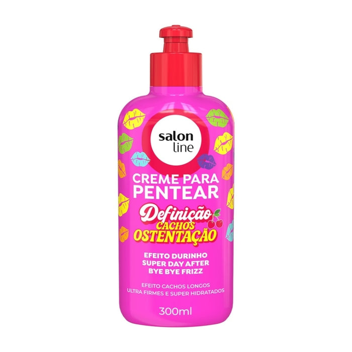 Salon Line Cachos Ostentação Combing Cream front view – Buy now at MKPBR.COM – Worldwide Shipping