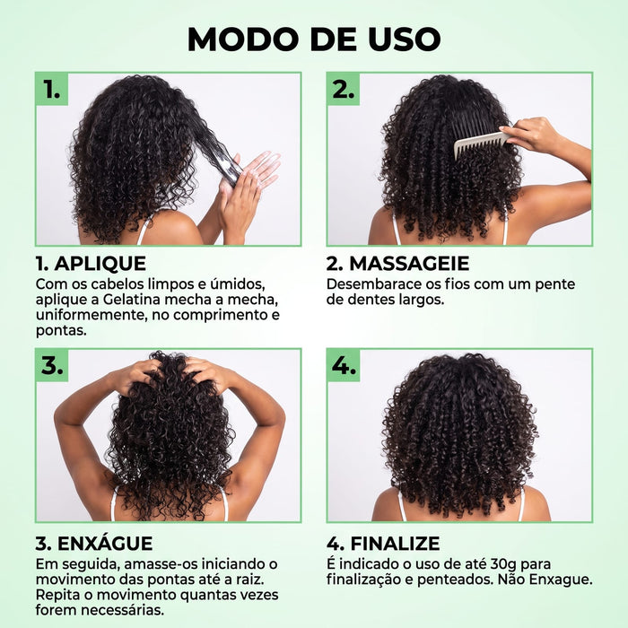 Salon Line #todecacho Super Definition Curl Gel – back label – Buy now at MKPBR.COM – Worldwide Shipping