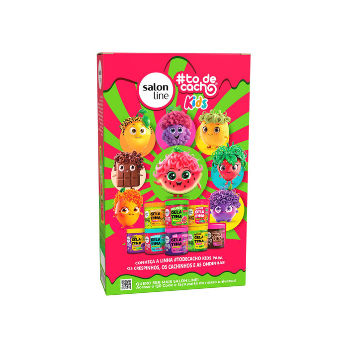 Salon Line #todecacho Kids Watermelon Shampoo & Conditioner Kit – back label – Buy now at MKPBR.COM – Worldwide Shipping