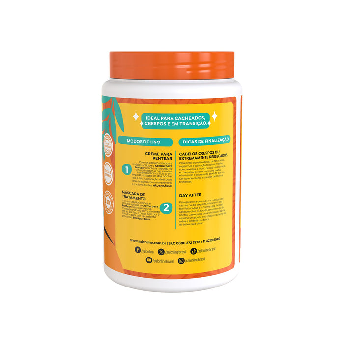 Salon Line Nourishing Definition Leave-In Styling Cream – back label – Buy now at MKPBR.COM – Worldwide Shipping