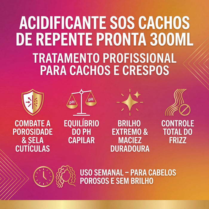 Salon Line S.O.S Cachos De Repente Pronta Anti-Porosity Acidifier – detail – Buy now at MKPBR.COM – Worldwide Shipping