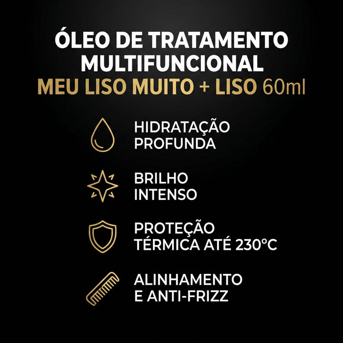 Salon Line Meu Liso Muito + Liso Multifunctional Treatment Oil – detail – Buy now at MKPBR.COM – Worldwide Shipping