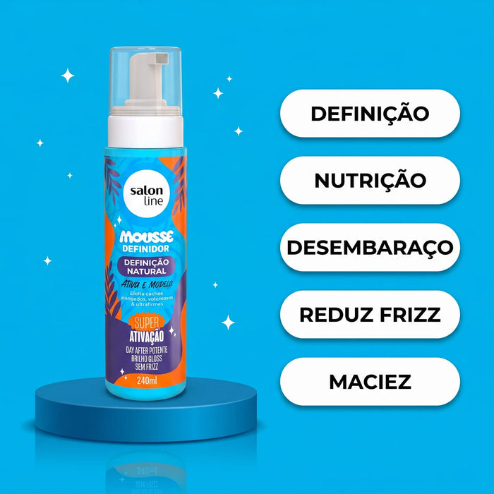 Salon Line Definição Natural Curl Defining Mousse – detail – Buy now at MKPBR.COM – Worldwide Shipping