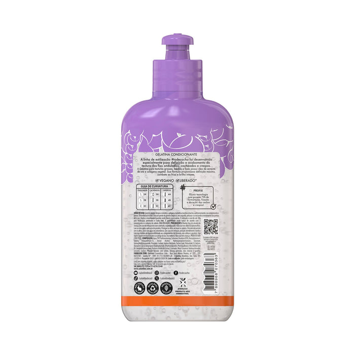 Salon Line #todecacho Profix High Definition Curl Gel – back label – Buy now at MKPBR.COM – Worldwide Shipping