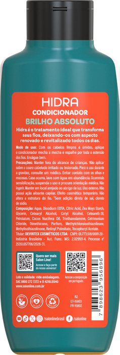Salon Line Hidra Corn Starch Liso Extremo Shampoo & Conditioner Kit – detail – Buy now at MKPBR.COM – Worldwide Shipping