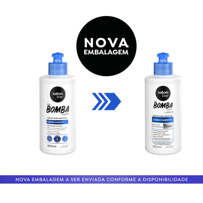 Salon Line S.O.S Bomba Original Leave-In Styling Cream – detail – Buy now at MKPBR.COM – Worldwide Shipping