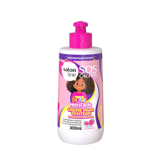 Salon Line S.O.S Cachos Kids Hydration Leave-In Combing Cream – front view – Buy now at MKPBR.COM – Worldwide Shipping