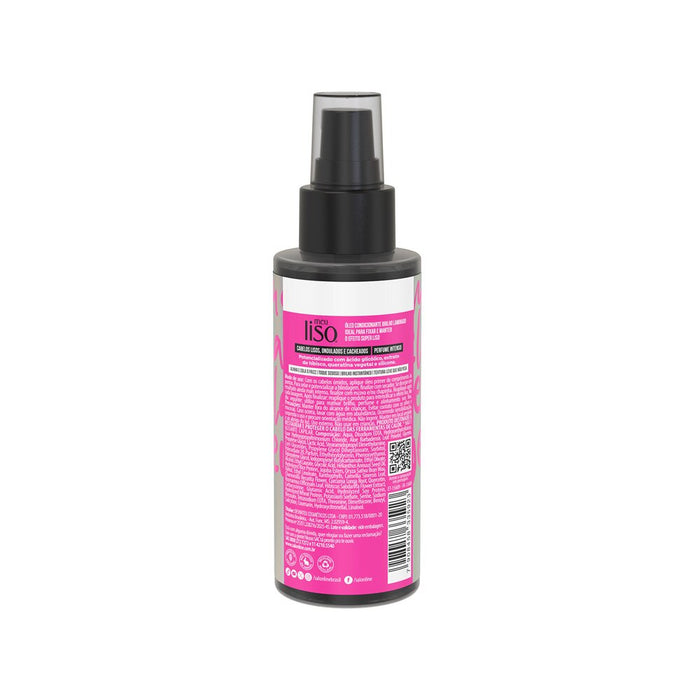 Salon Line Meu Liso Ostentação Top Coat Primer Hair Oil – back label – Buy now at MKPBR.COM – Worldwide Shipping