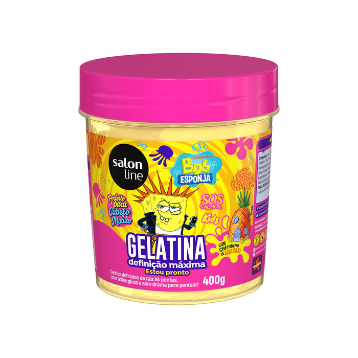 Salon Line S.O.S Cachos Kids SpongeBob Styling Jelly – front view – Buy now at MKPBR.COM – Worldwide Shipping