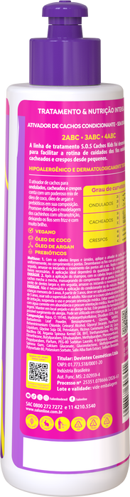 Salon Line S.O.S Cachos Kids Super Óleos Curl Activator – back label – Buy now at MKPBR.COM – Worldwide Shipping