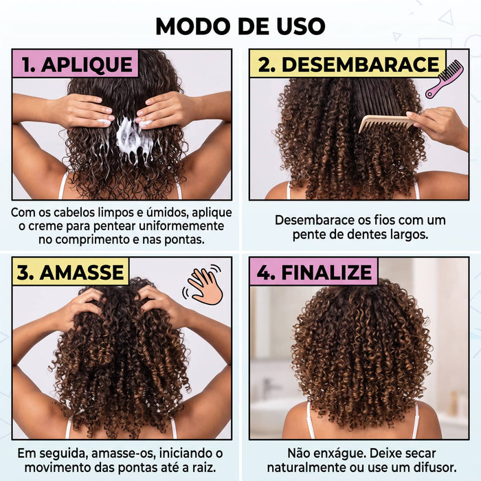Salon Line Cachos à Prova Long-Lasting Definition Leave-In Styling Cream – detail – Buy now at MKPBR.COM – Worldwide Shipping