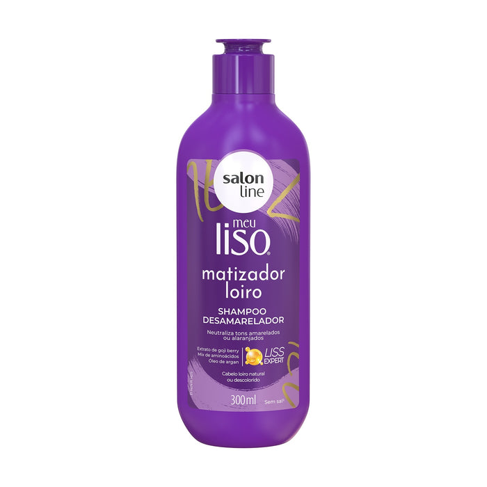 Salon Line Meu Liso Matizador Loiro Shampoo & Conditioner Kit – detail – Buy now at MKPBR.COM – Worldwide Shipping