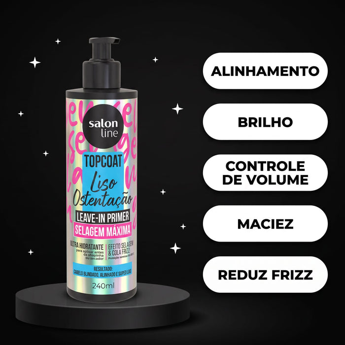 Salon Line Meu Liso Ostentação Top Coat Leave-In – detail – Buy now at MKPBR.COM – Worldwide Shipping