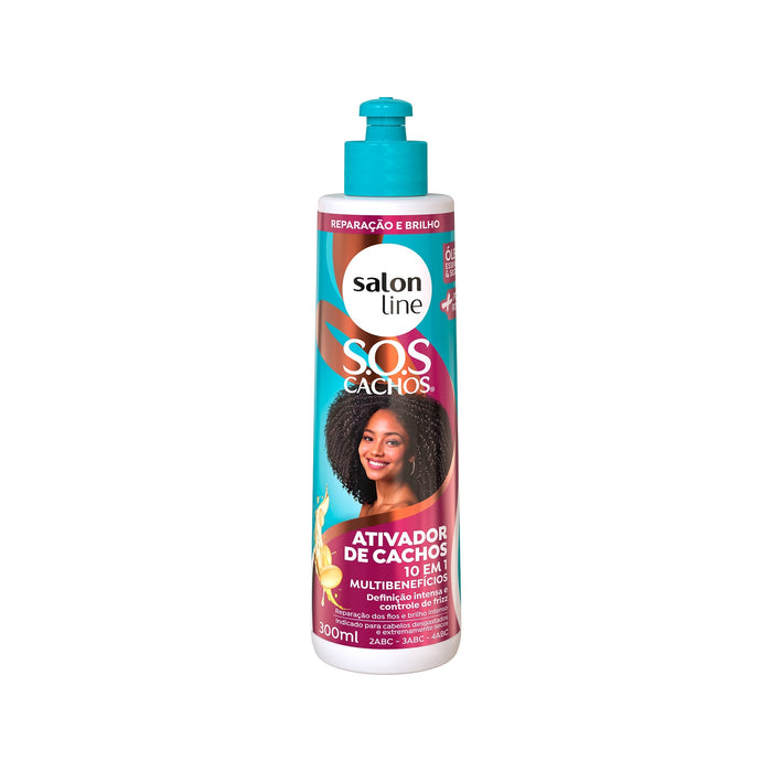 Salon Line S.O.S Cachos 10-in-1 Curl Activator – front view – Buy now at MKPBR.COM – Worldwide Shipping