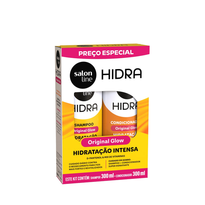Salon Line Hidra D-Panthenol & Vitamin Mix Shampoo & Conditioner Kit – front view – Buy now at MKPBR.COM – Worldwide Shipping