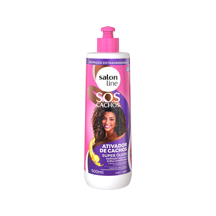 Salon Line S.O.S Cachos Super Oils Curl Activator – front view – Buy now at MKPBR.COM – Worldwide Shipping