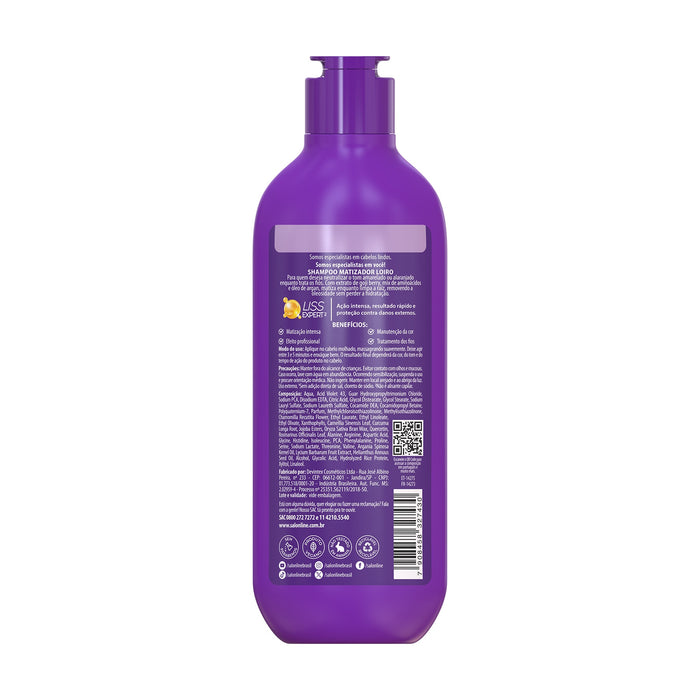Salon Line Meu Liso Matizador Loiro Shampoo & Conditioner Kit – detail – Buy now at MKPBR.COM – Worldwide Shipping