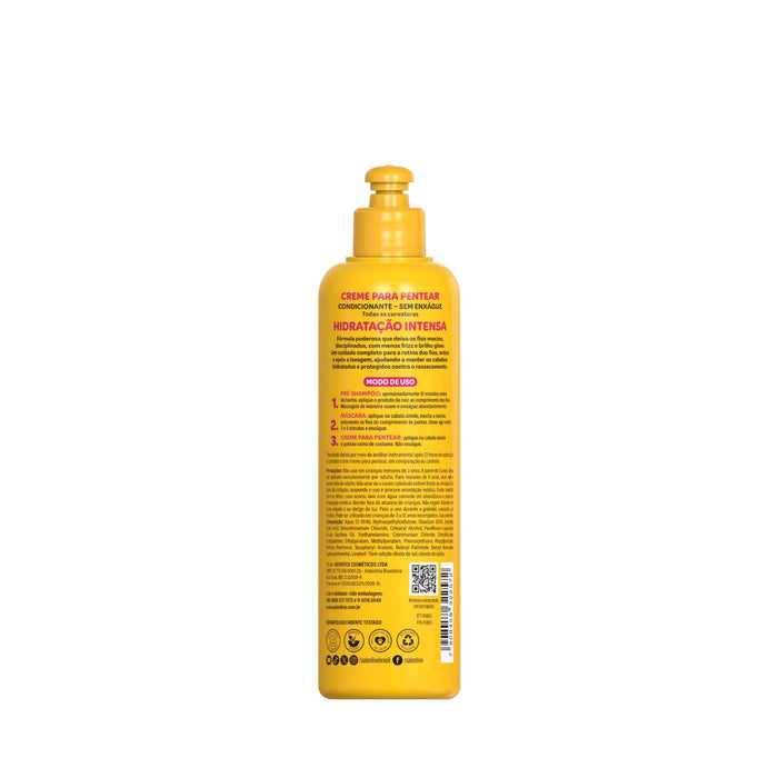 Salon Line Hidra D-Panthenol 3-in-1 Leave-In Styling Cream – back label – Buy now at MKPBR.COM – Worldwide Shipping
