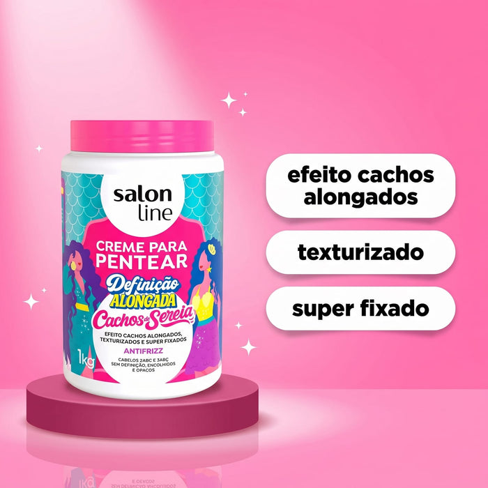 Salon Line Cachos de Sereia Elongated Definition Leave-In Styling Cream – detail – Buy now at MKPBR.COM – Worldwide Shipping