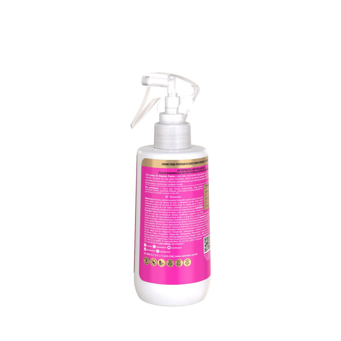 Salon Line S.O.S Cachos De Repente Pronta Anti-Porosity Fluid Leave-In Cream – back label – Buy now at MKPBR.COM – Worldwide Shipping